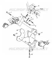 REAR CALIPER MOUNTING SCRAMBLER 400 W98BC38C (4947254725C002)