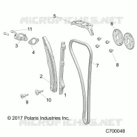 CAM CHAIN AND TENSIONER