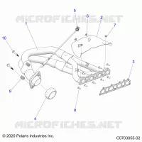 ENGINE, EXHAUST SYSTEM, HEADPIPE AND RELATED