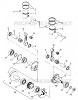 PISTON   CRANKSHAFT SUPER SPORT 0970761 (4937643764C007)