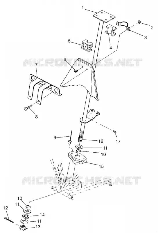 STEERING POST    TRAIL BOSS W968527 (4935883588B005)