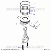 ENGINE, PISTON & ROD