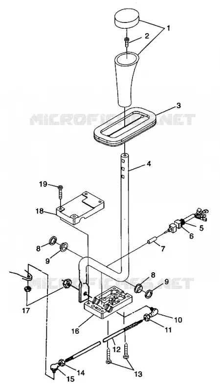 GEAR SELECTOR TRAIL BLAZER W98BA25C (4945464546C004)