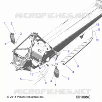 CHASSIS, CLUTCH GUARD, FOOTRESTS, AND RUNNING BOARDS