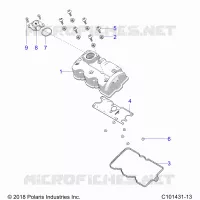 ENGINE, VALVE COVER