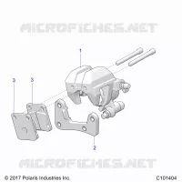 BRAKES, FRONT BRAKE CALIPER