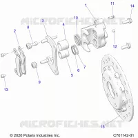BRAKES, REAR CALIPER