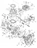 CRANKCASE AND CYLINDER SWEDISH 4X4 400L S948140 (4926912691C012)