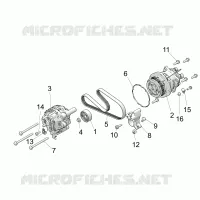 ENGINE, ALTERNATOR AND COMPRESSOR