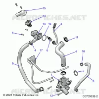 ENGINE, WATERPUMP AND BYPASS