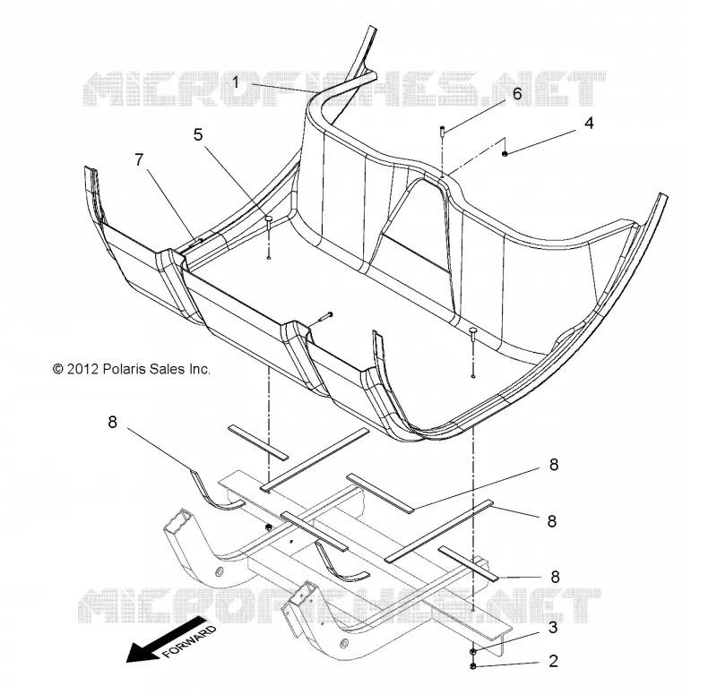 FLOOR PANEL, 2 PASSENGER