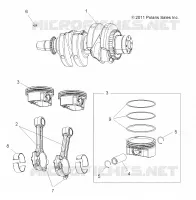 ENGINE, CRANKSHAFT AND PISTON