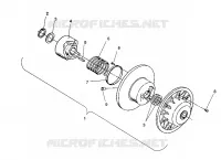DRIVEN CLUTCH ASSEMBLY WIDETRAK GT / X932061 (4924722472023A)
