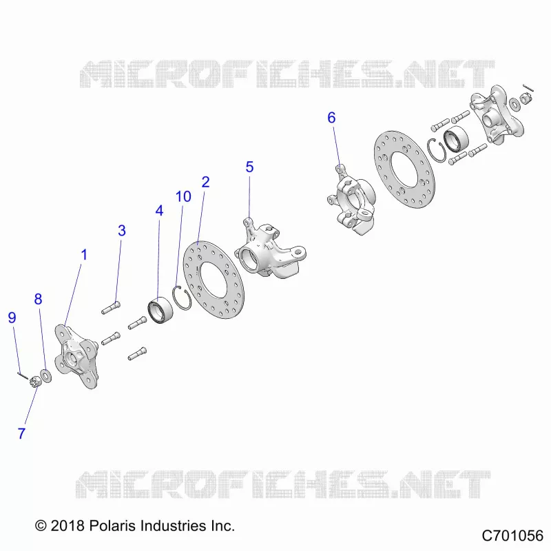 SUSPENSION, REAR CARRIER AND HUB