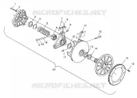 DRIVE CLUTCH TRAIL TOURING 0982362 AND EUROPEAN TRAIL TOURING E982362 (4942314231C001)