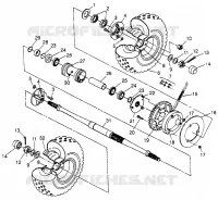 REAR WHEEL DRIVE SPORT 400L W97BA38C AND TRAIL BLAZER W97BA25C (4940124012C003)