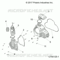 ENGINE, ALTERNATOR  COVER HVAC