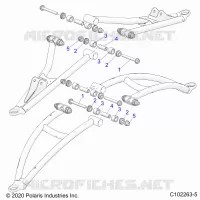 FRONT SUSPENSION A-ARMS MOUNTING