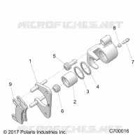 REAR BRAKE CALIPER