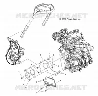 ENGINE, MOUNTING, RH AND FRONT