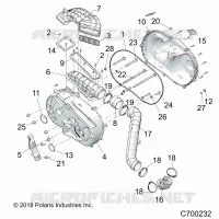 DRIVE TRAIN, CLUTCH COVER AND DUCTING