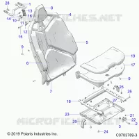 SEAT ASM. REAR