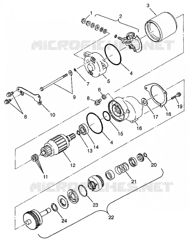 STARTING MOTOR (400L) XPRESS 400L W97CA38C (4939603960D012)