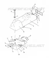 SEAT/GAS TANK ASSEMBLY 500 (4921252125005A)