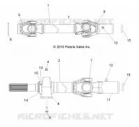 DRIVE TRAIN, FRONT PROP SHAFT