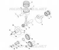 CRANKSHAFT AND PISTON