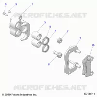 BRAKES, REAR CALIPER