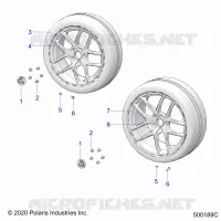 WHEELS, FRONT AND REAR (S/SP MODELS)