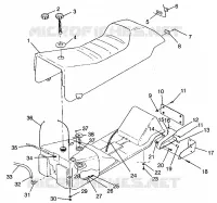 SEAT   GAS TANK 600 XCR 0975677, 600 XCR SE H975677 AND EUROPEAN 600 XCR (4937963796A006)