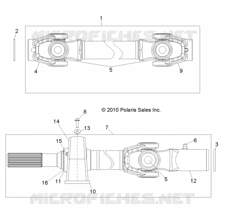 DRIVE TRAIN, FRONT PROP SHAFT