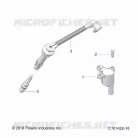 IGNITION COIL, WIRE AND SPARK PLUG