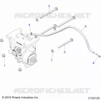DRIVE TRAIN, GEARCASE MOUNTING, REAR