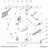 ELECTRICAL, WIRE HARNESS COMPONENTS, AND LICENSE PLATE