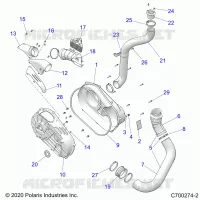 DRIVE TRAIN, CLUTCH COVER AND DUCTING