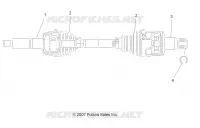 DRIVE TRAIN, REAR HALF SHAFT