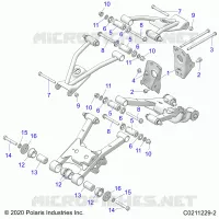 REAR SUSPENSION CONTROL ARM, MOUNTING