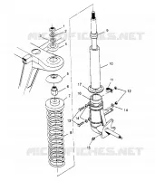 STRUT ASSEMBLY 2X4 400L W957540 (4930093009B001)