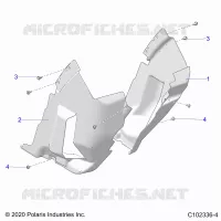 BODY, FRONT MUD GUARDS