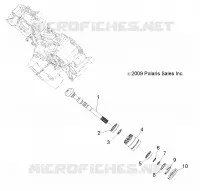 DRIVE TRAIN, MAIN GEARCASE OUTPUT SHAFT