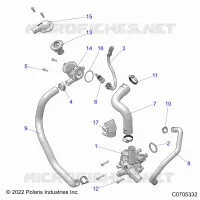 ENGINE, WATERPUMP AND BYPASS
