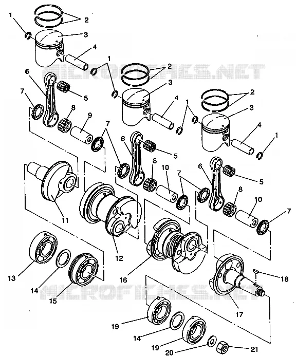 PISTON   CRANKSHAFT STORM E940782 AND STORM SKS E940582 (49274427440034)