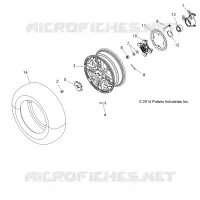 WHEELS, FRONT AND HUB
