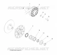 DRIVE TRAIN, SECONDARY CLUTCH