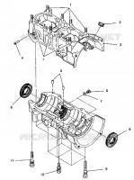 CRANKCASE ASSEMBLY WIDETRAK LX 0942064 (49250425040030)