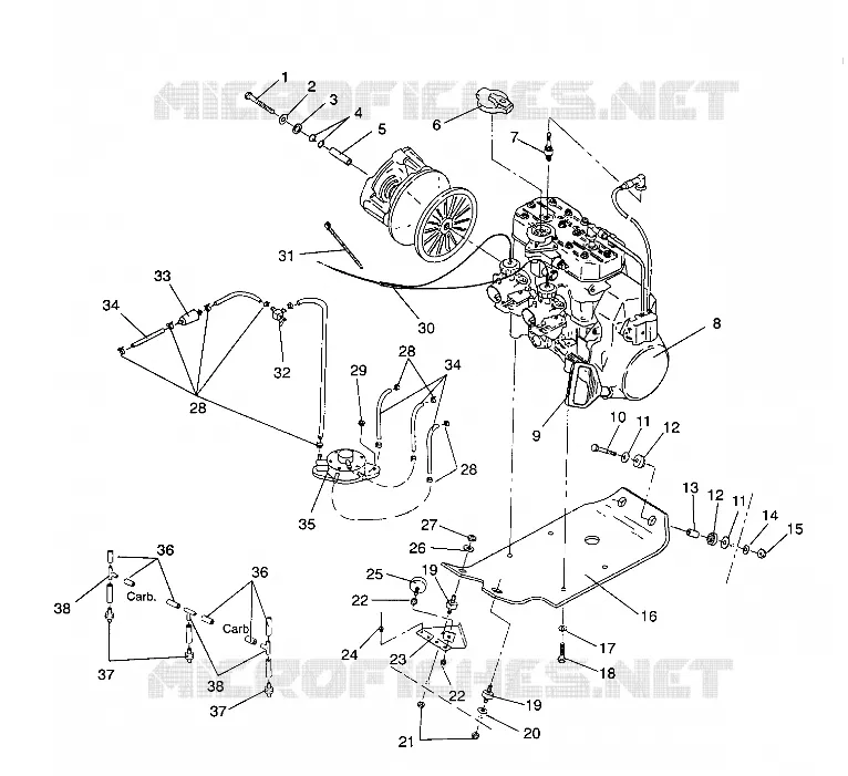 ENGINE MOUNTING 440 XCR / 0931760 (4923022302025A)