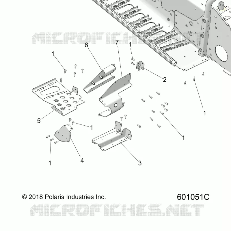 CHASSIS, FOOTREST-RH